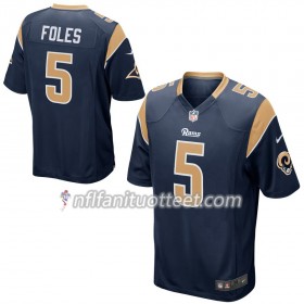 Miesten Los Angeles Rams NFL Pelipaita Nick Foles 5 Nike Navy